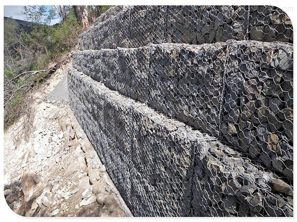 Cesta de gaviones de acero